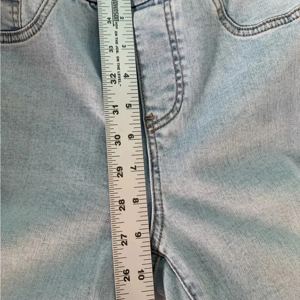Tribal Audrey Mid Rise Straight Crop Gold Dipped Pull On Jeans Size 4 - Picture 7 of 14